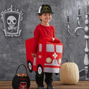POTTERY BARN KIDS FIRETRUCK HALLOWEEN COSTUME 3T